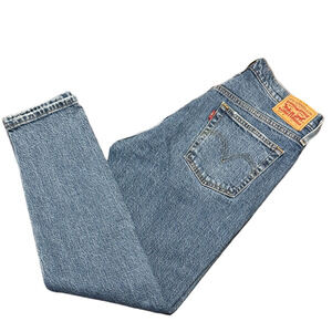 Levis Button Fly 501 Classic Denim Skinny Jeans Size 28X28